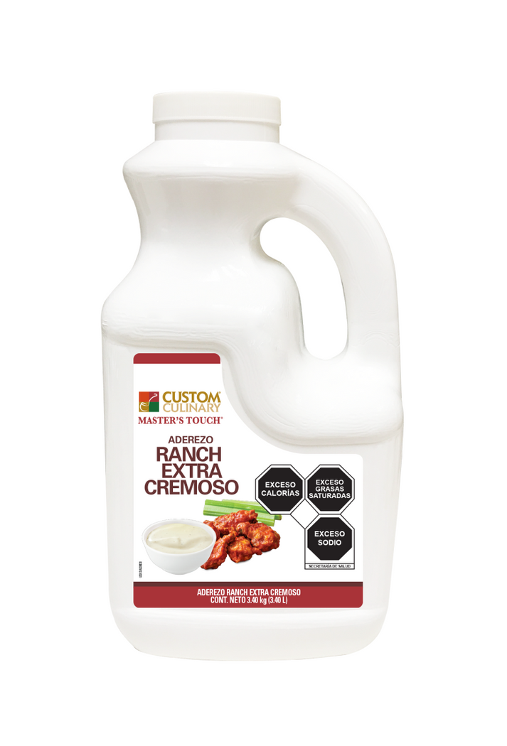 Extra Ranch CUSTOM Aderezo Ranch Extra Cremoso 3.4 Kg. – COMANDA FOODS