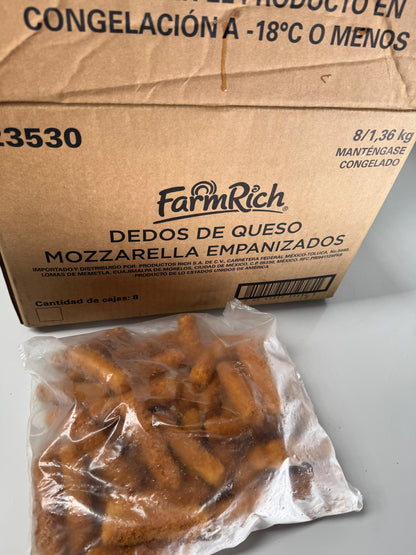Dedos de queso FarmRich Caja 8 Bolsas de 1.36kg